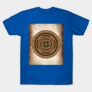 Old Retro Compass Signpost Viking T-Shirt